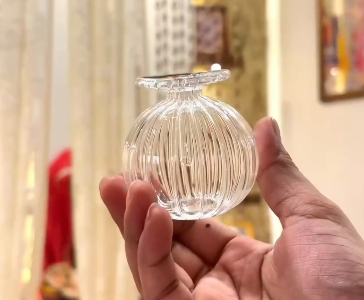 Glass Modak Diya: Elegant Oil Diya for Pooja & Diwali