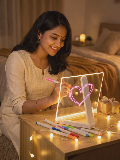 Writing a glowing heart on the LED message board